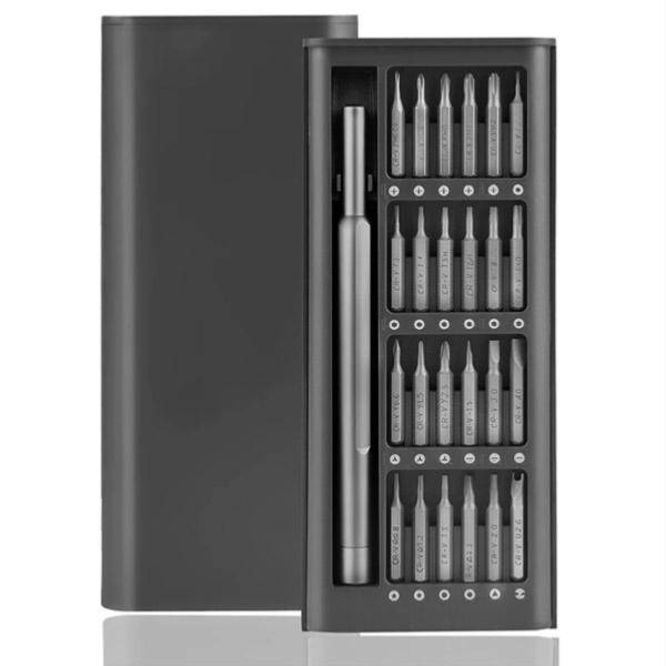 Coffret tournevis aluminium aimanté 24 embouts